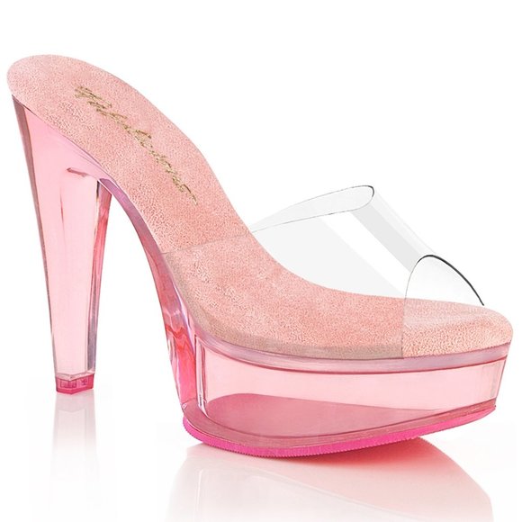 Fabulicious Shoes - Fabulicious Martini 501 Baby Pink Heels